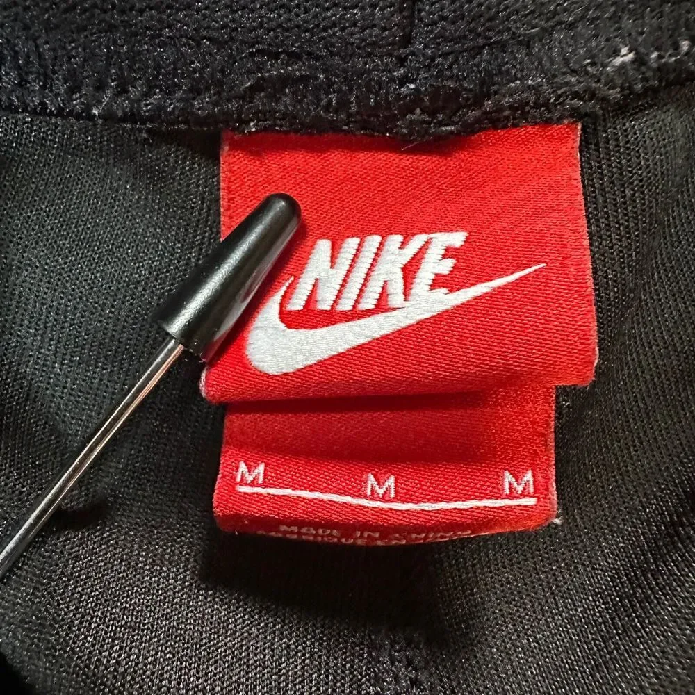 Vintage Nike Pants Womens Medium Black Graphic Line Red Tag Fleece‎ 25